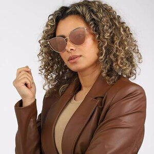 Tom Ford Women BRAND NEW Sunglasses ANAIS-02 Gold Brown Mirror Cat Eye FT1005